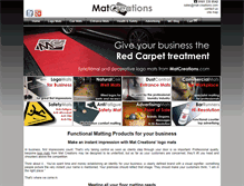 Tablet Screenshot of matcreations.com